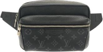 Louis Vuitton Pre-owned Taiga Rama Bum Bag Outdoor Shoulder Bag - Dames - Vintage Heuptassen - Zwart - ONE Size - Vintage
