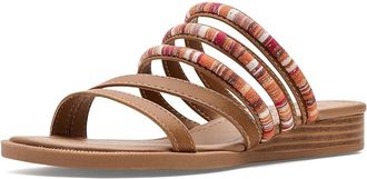 Blowfish August Slide Sandals Womens Sandals Tan : 7.5 M, Synthetic