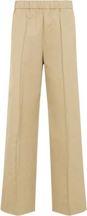 Jil Sander Khaki Straight Elasticated Pants