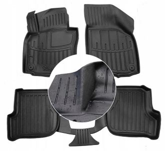 OEM Alfombrillas Y Limpiaparabrisas De Goma Seat Toledo 3 2004-2009 Ud Troughs