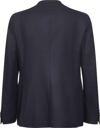 Tagliatore Mens Blue Wool And Cashmere Montecarlo Blazer Virgin Jacket