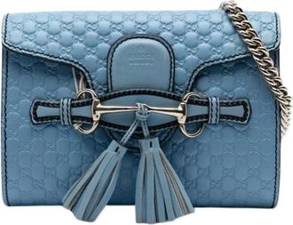Gucci Pre-owned Cross Body Bags, female, Blue, Size: ONE SIZE Pre-owned Cross Body Bag