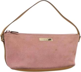Gucci Pre-owned Accessory Pouch - Dames - Vintage Mini Tas - Roze - ONE Size - Leer - Vintage