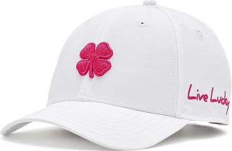 Black Clover Hollywood 23 Adjustable Womens Hat Baseball Caps White Womens Hat/Pink Clover, Polyester