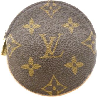 Louis Vuitton Marron Coated Canvas Coin Purse/Coin Case (Pre-Owned)