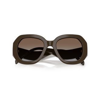 Giorgio Armani 0ar8248 Oversized Geometric Sunglasses with Glossy Finish