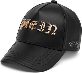 Philipp Plein Baseball Cap Gothic Plein Unisex in Black/blackmatt at Nordstrom, Size 00
