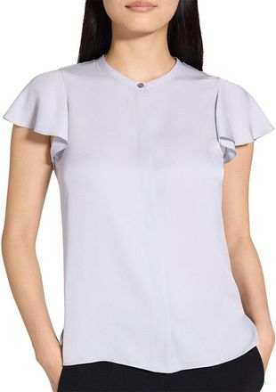 Theory Ruffle Sleeve Top