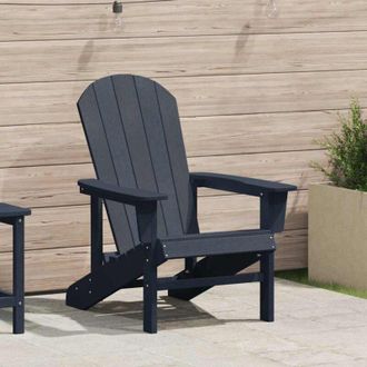 vidaXL Silla Adirondack Azul Marino 74 X 82 X 92cm Pl&aacute;stico Vidaxl