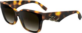 Karl Lagerfeld Kl 6161S 240 Zonnebrillen - Dames - Zonnebrillen - Bruin - 63 MM - Accessoires