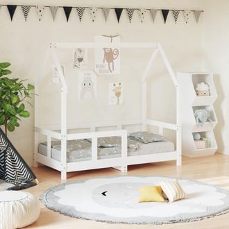 vidaXL Vidaxl - Giroletto Per Bambini Bianco 70x140cm In Legno Massello Di Pino