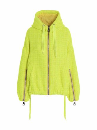 Khrisjoy Lemon Textured Hood Jacket