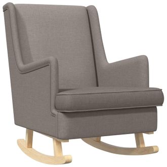 vidaXL Mecedora Taup&eacute; 62 X 80 X 85 Cm Tela Vidaxl
