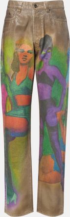 Versace Printed straight jeans