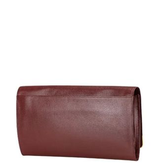 Cartier Pre-owned Clutches, female, Red, Size: ONE SIZE Pre-owned Leather Clutch