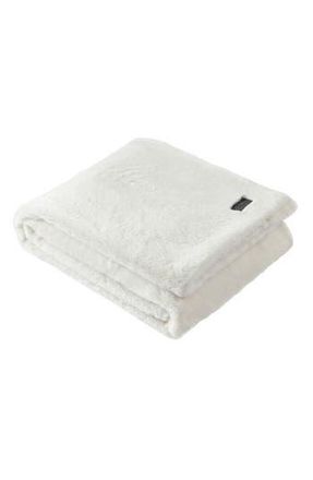 Kenneth Cole Faux Fur Reversible Throw in White at Nordstrom Rack, Size One Size Oz