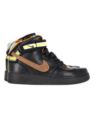Nike Pre-owned Mens x Ricardo Tisci Air Force 1 Mid Sneakers in Black Leather - Size UK 8