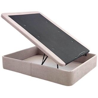 Colchones Aznar Canape Abatible Tela Con Tapa Marco 3d Altura 36 Cm 160x190 Cm - Piedra - Si