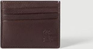 Brunello Cucinelli Brushed leather card holder in Brown at Nordstrom