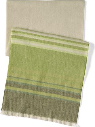 Lands End CashTouch Winter Scarf Pattern in Lime Green Ombre Stripe at Nordstrom