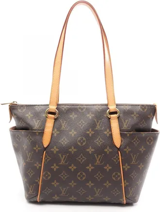 Louis Vuitton Brown Coated Canvas Pvc Monogram Leather Handbag Tote Bag (Pre-Owned)