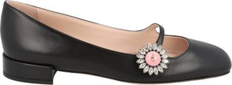 Valentino Preshoes Crystal Daisy Mary Jane Ballet Flats