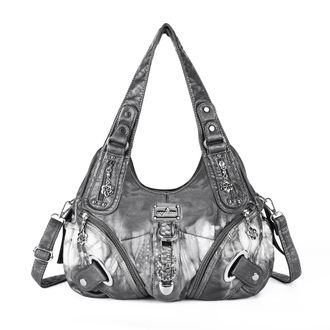 Angel Kiss Hobo Purses and handbags for Women Satchel Handbag Women Purses Large Daily Shoulder Bags, Smoky Grey, L
