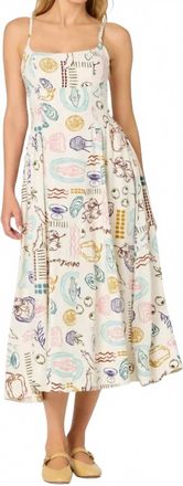 Astr Ansley Midi Dress In Off White