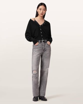 AllSaints Honor V-neck Merino Cardigan