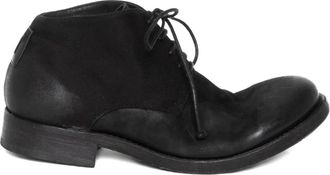Hannes Roether Hannes lace-up panelled derby shoes - Zwart