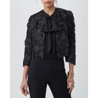 Trina Turk Dalina Jacket in Black at Nordstrom, Size 12