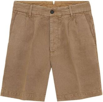 Fortela Beachshort Linen Bermuda Pleated Trousers in Mou at Nordstrom, Size 38 Eu