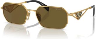 Prada Authentieke brillen met eersteklas service - Dames - Zonnebrillen - Geel - 58 MM - Accessoires
