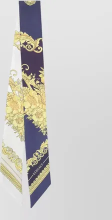 Versace silk floral-print bandeau