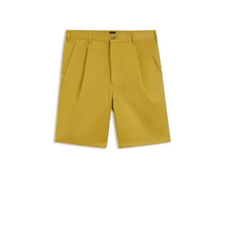 BOSS Relaxed-fit shorts in cotton twill