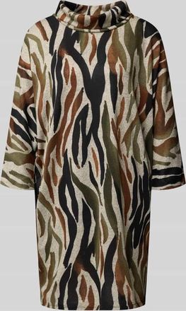 Apricot Relaxed Fit Kleid mit weitem Rollkragen in Rostrot, Größe L