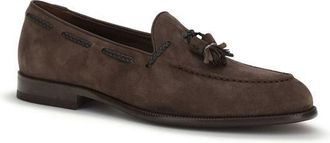 Fratelli Rossetti Mens Brown Calf Leather Bos Taurus Slip-On Loafers