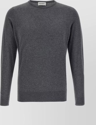 John Smedley crew neck sweater with ribbed cuffs