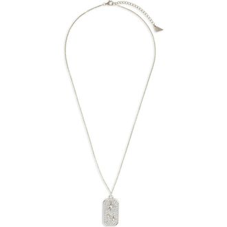 Sterling Forever Pav9 Cubic Zirconia North Star Pendant Necklace in Silver at Nordstrom