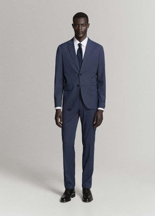 Mango Pantaloni completo Par&iacute;s super slim-fit blu inchiostro - Uomo - 42 - MANGO MAN