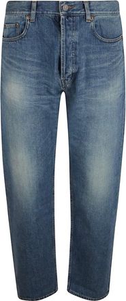 Saint Laurent Straight Jeans, male, Blue, Size: W30 Mick Long Jeans
