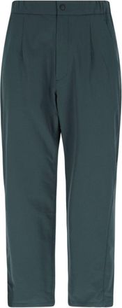 Goldwin Activewear Pants With Elasticized Waistband And Front Pleats