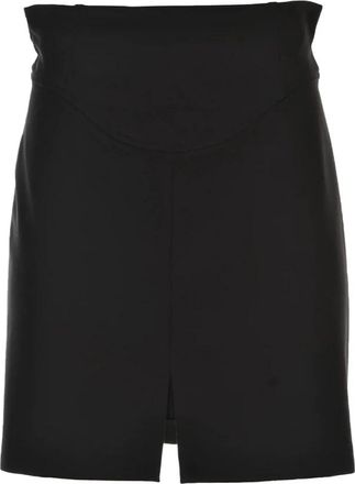 Pinko Gnomeo Rok - Dames - Korte rokken - Zwart - S - Polyester - Rokken