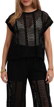 Cyrus Crewneck Dolman Top in Black at Nordstrom Rack, Size X-Large