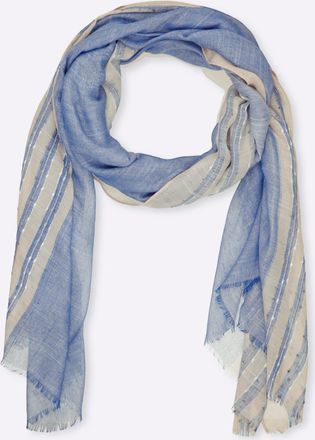 Heine Modeschal HEINE, Damen, himmelblau, Polyester, gemustert, Modet&uuml;cher Modeschal