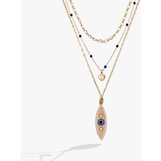 Alex and Ani Festival Stranded Evil eye necklace in Gold at Nordstrom