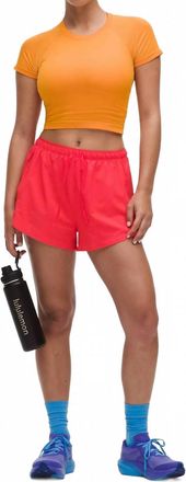 lululemon Textured Mesh High-Rise Running Short In Star Burst Tone