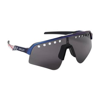 Oakley Sunglasses, male, Blue, 39 MM, USA Shield Blue Sunglasses