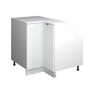 Vicco Armario Para Techo Inclinado Armario De Esquina Rion, Ondulaci&oacute;n Blanca, 75.6 X 81.6 Cm Con 1 Puerta, Carcasa Del Armario 60 Cm De Profundidad, Vicco