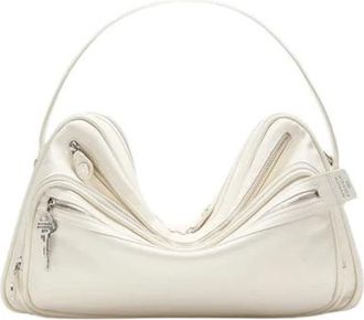 Acne Studios Pre-owned Camero Camera Shoulder Bag - Heren - Vintage Handtas - Wit - ONE Size - Leer - Vintage